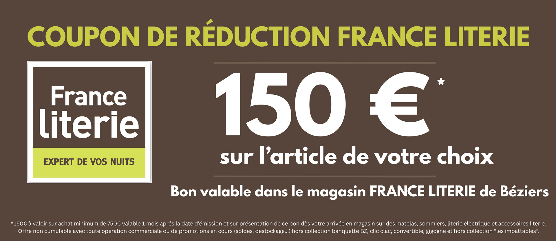 Bon de réduction France Literie