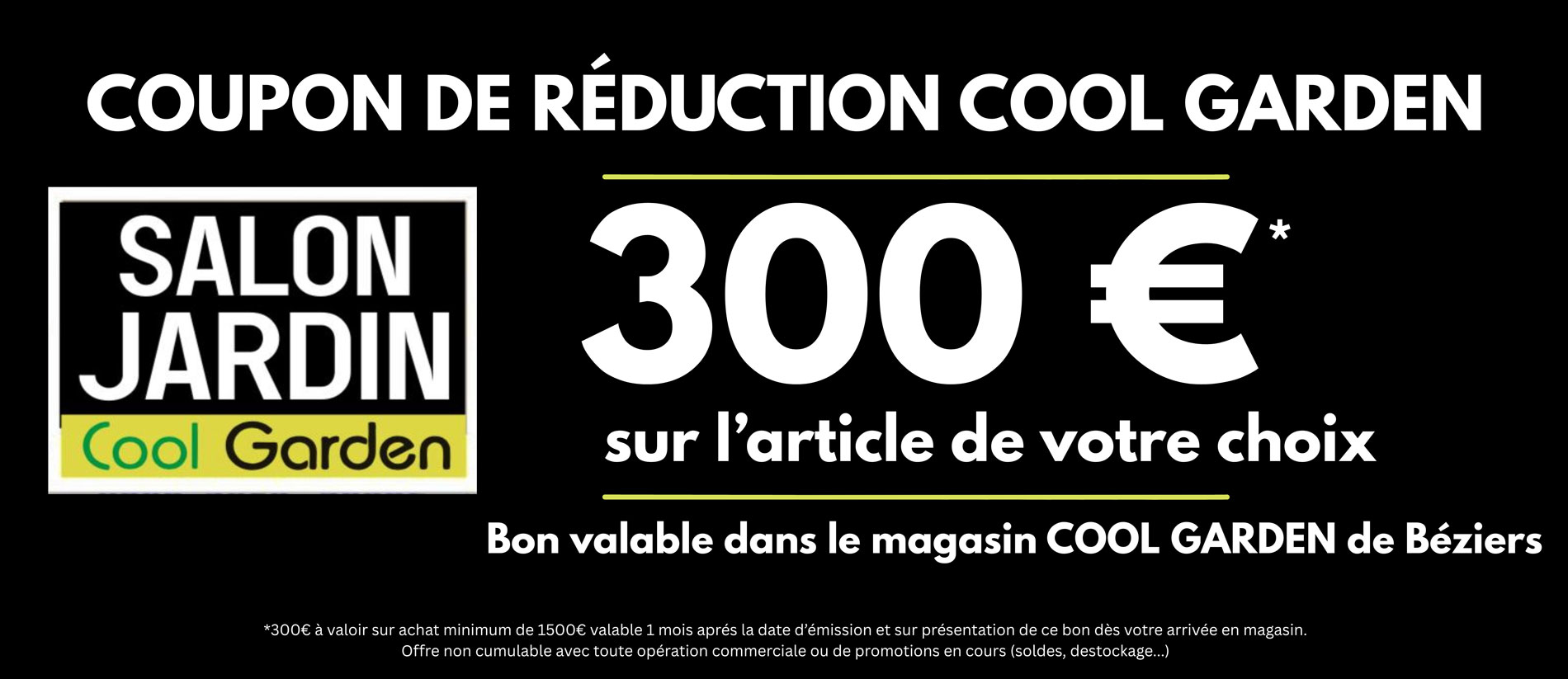 Bon de réduction Cool Garden